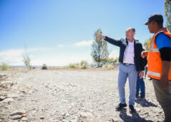 El vicegobernador Fabián Martín recorrió las obras de defensa hídrica en Calingasta